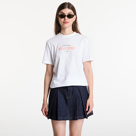 T-särk Calvin Klein Jeans Ss Classic Resort Calvin Logo Tee Bright White