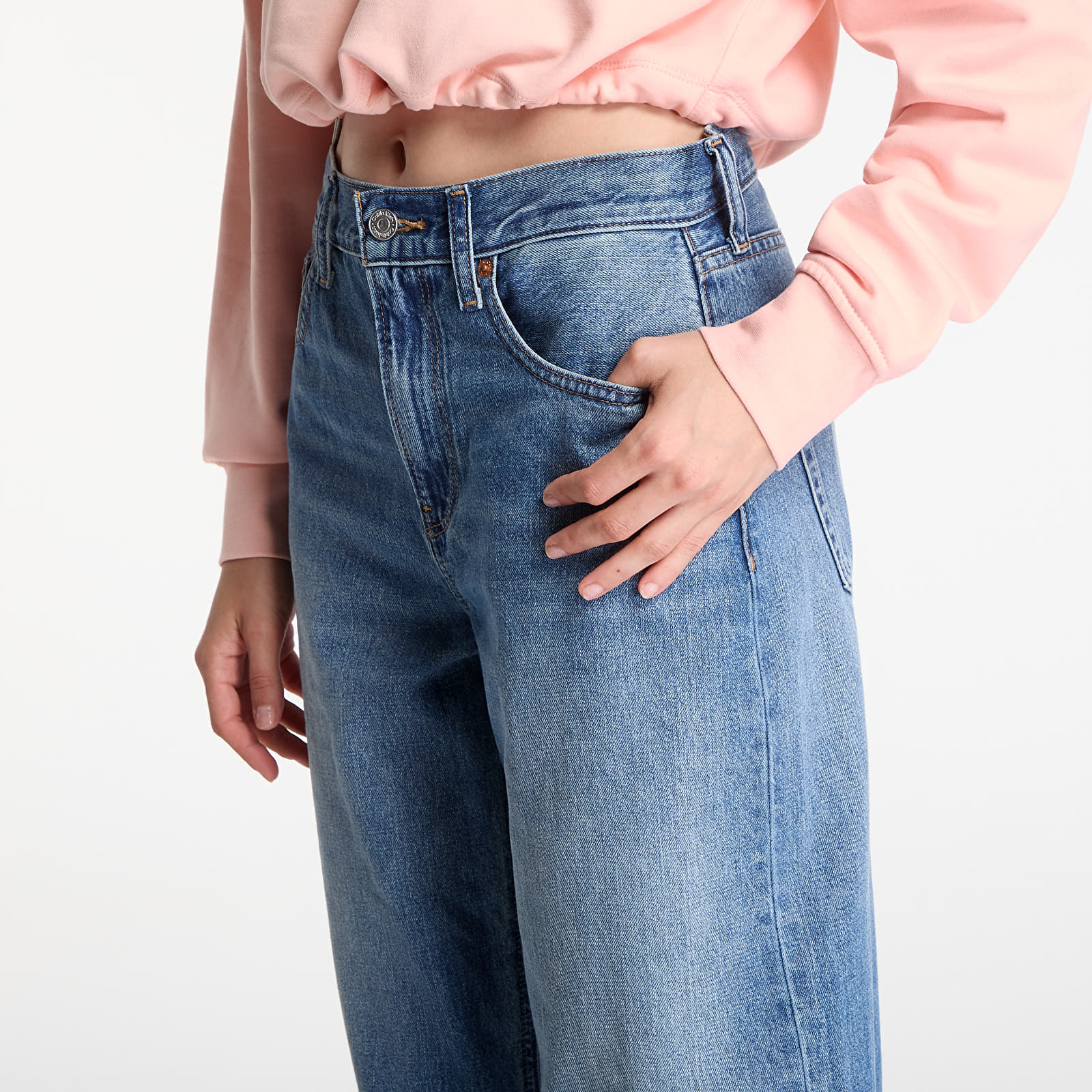 Jeans for kvinner Calvin Klein Jeans Cropped Barrel Jean Tinted Airway