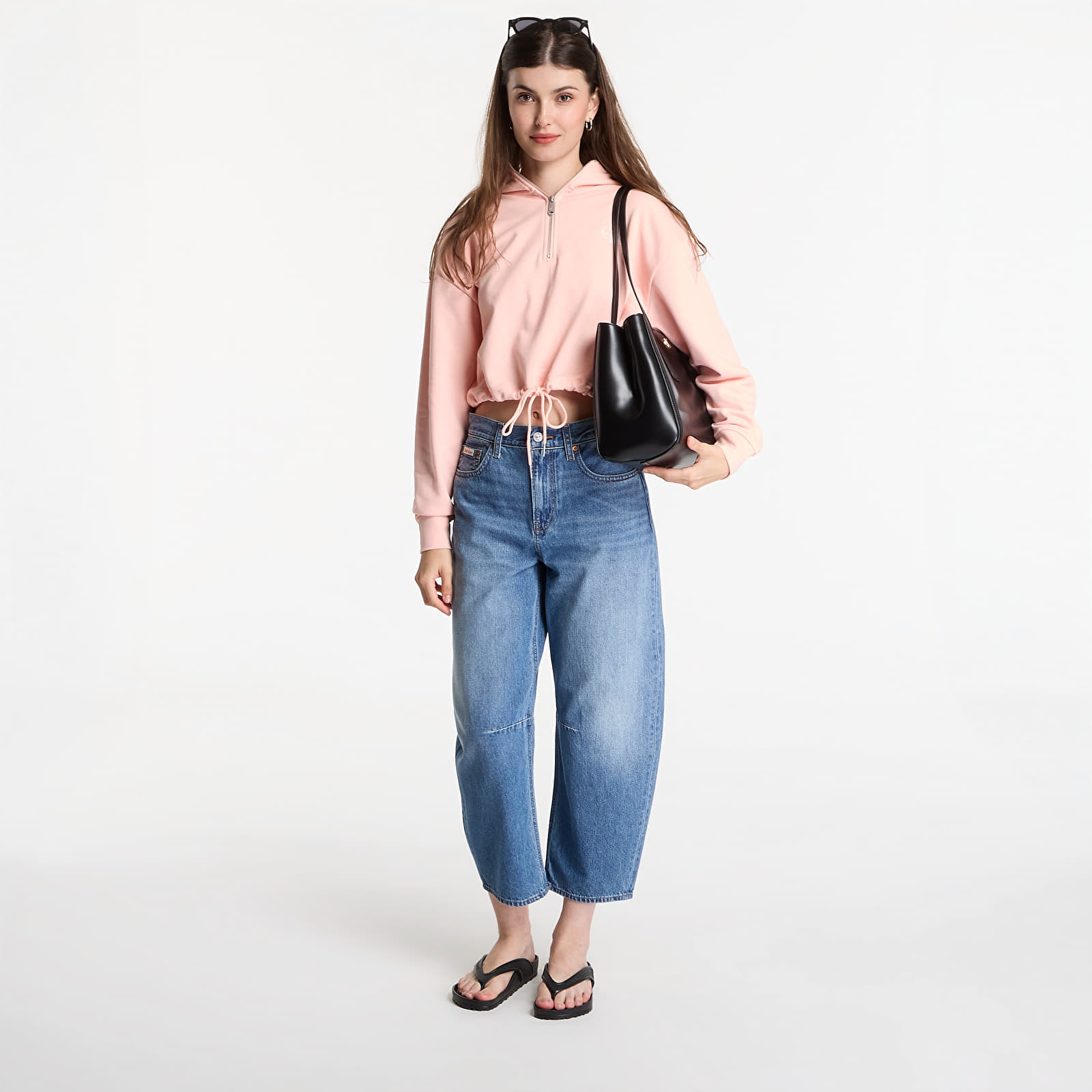 Jeans for kvinner Calvin Klein Jeans Cropped Barrel Jean Tinted Airway