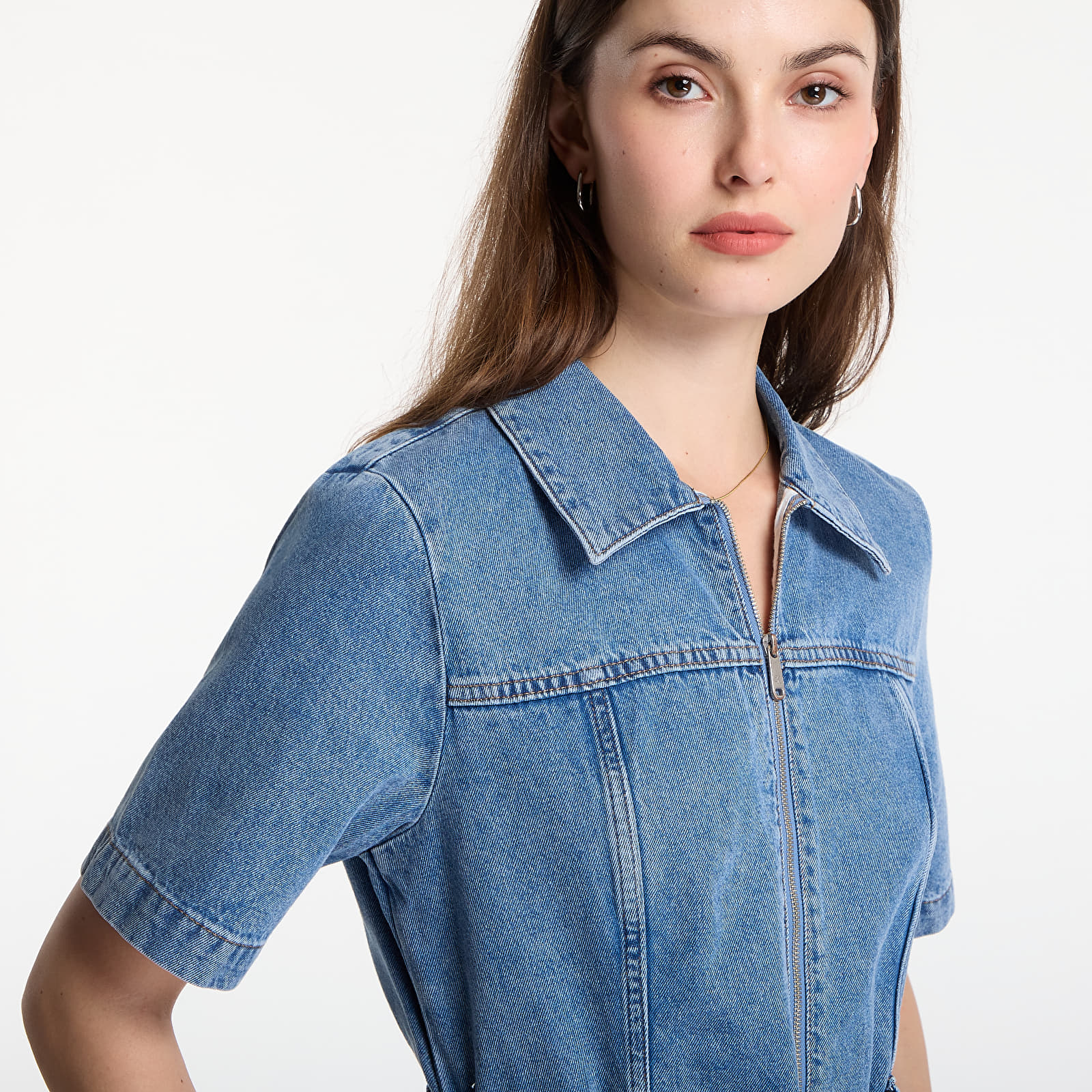 Vestidos de mujer Calvin Klein Jeans Belted Shirt Dress Radio Blues