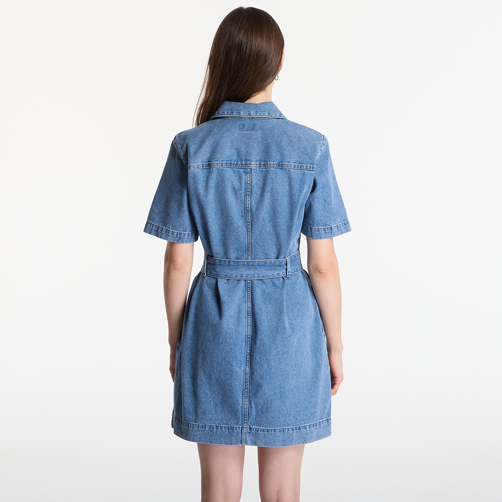 Vestidos de mujer Calvin Klein Jeans Belted Shirt Dress Radio Blues