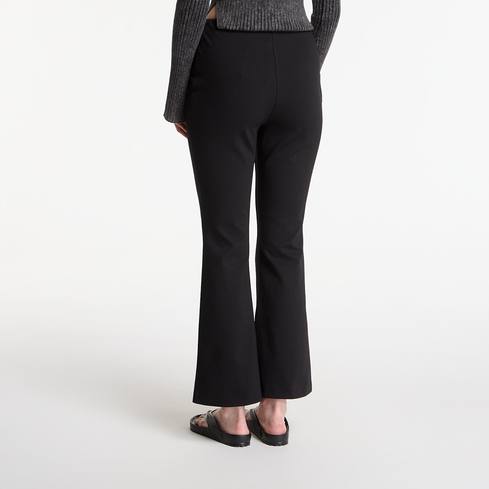 Damesbroeken Calvin Klein Jeans Ponte Tailored Flare Pant Black