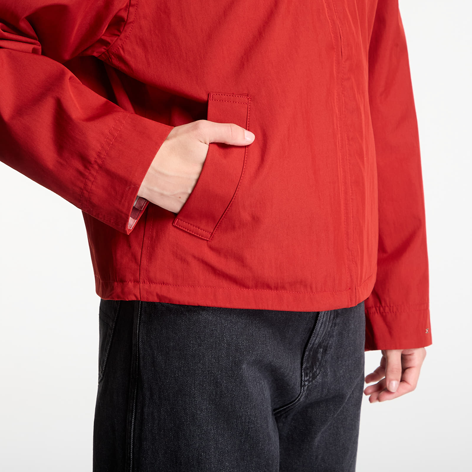 Women's jackets Tommy Hilfiger Cotton Bomber Dark Magma