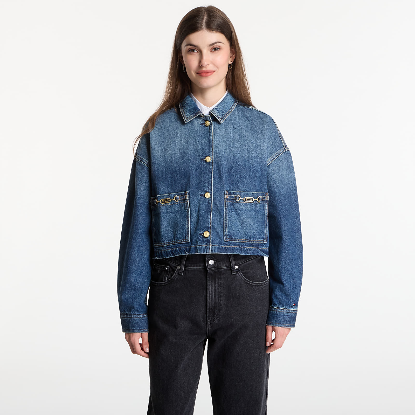 Women's jackets Tommy Hilfiger Cropped Jacket Cam Mid Cam Mid