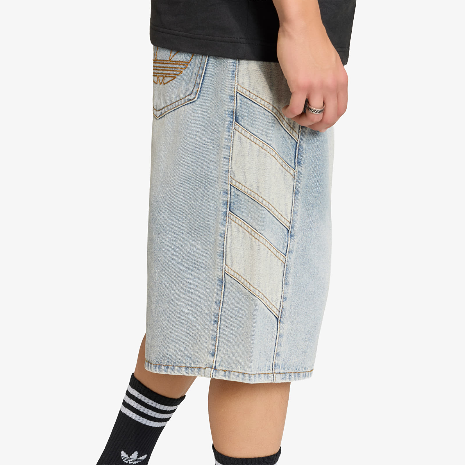 Kraťasy adidas Denim Shorts Indigo Denim