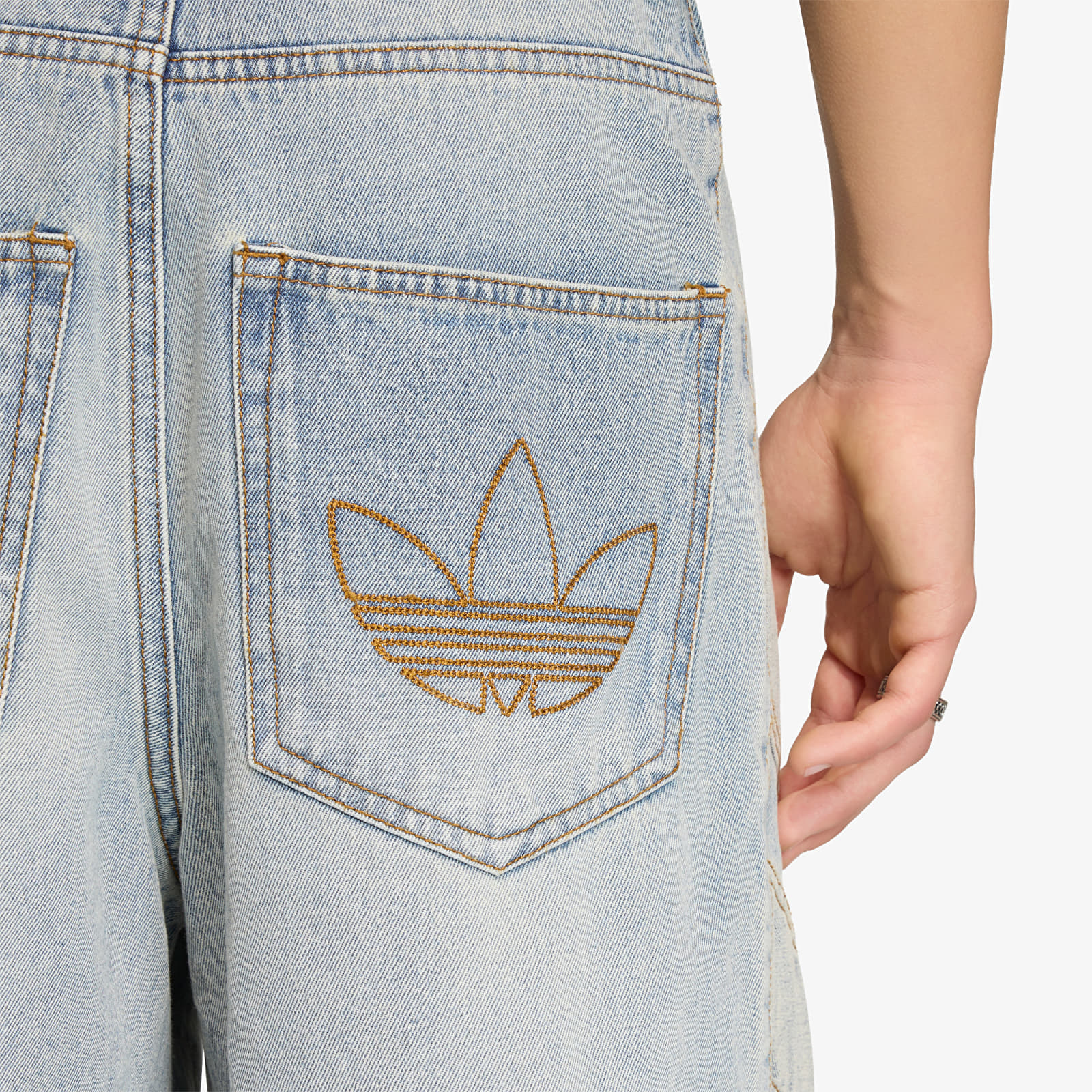 Kraťasy adidas Denim Shorts Indigo Denim