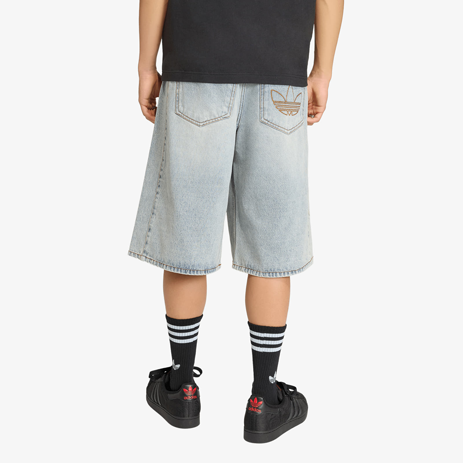 Kraťasy adidas Denim Shorts Indigo Denim