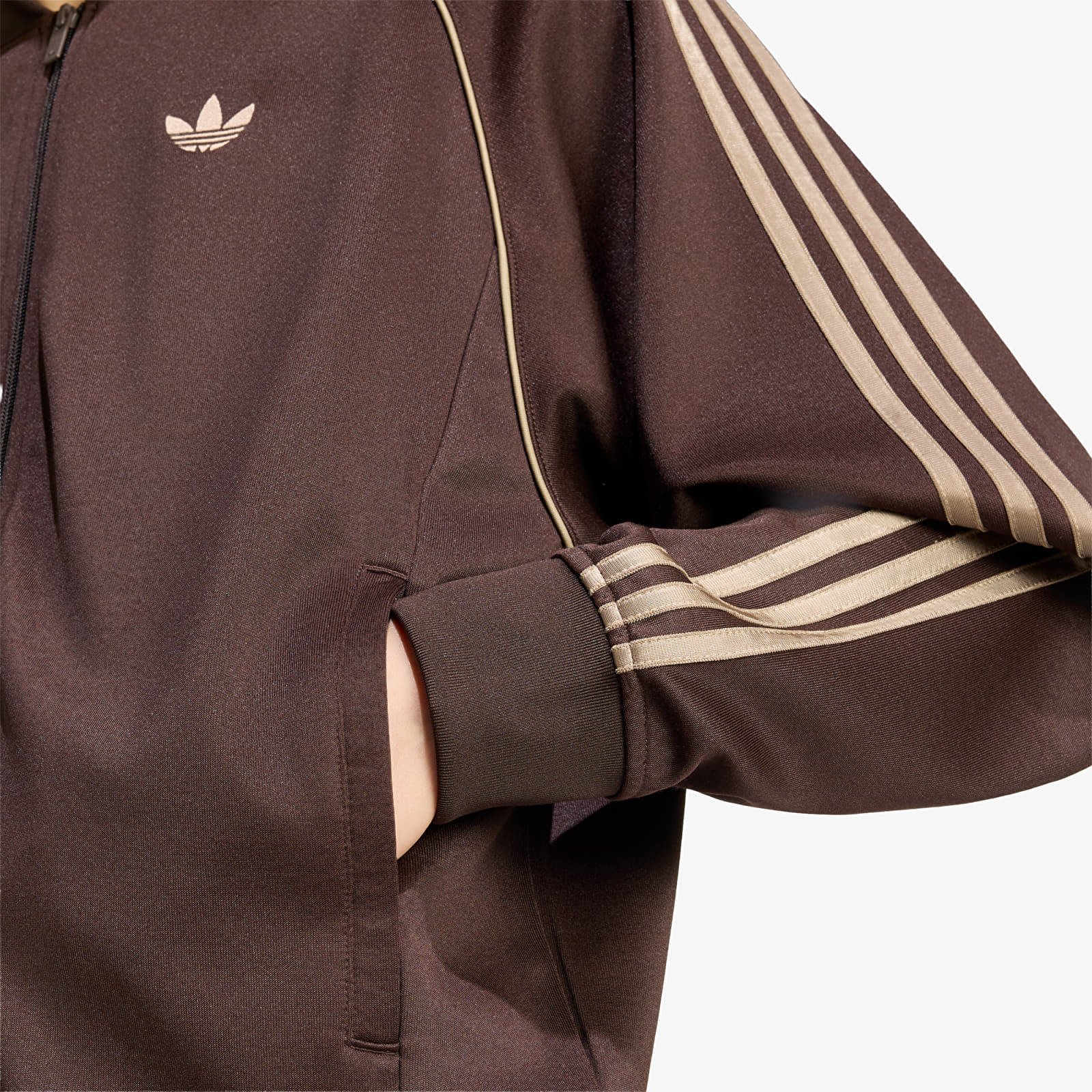 Sweatjacken und Sweatshirts adidas Sst Tt Aurora Coffee