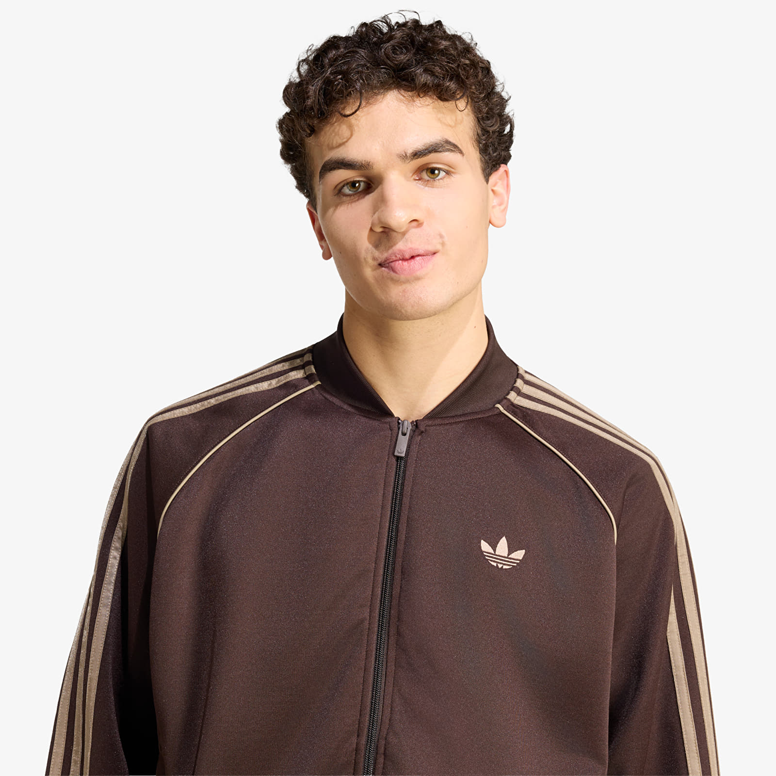 Sweatjacken und Sweatshirts adidas Sst Tt Aurora Coffee