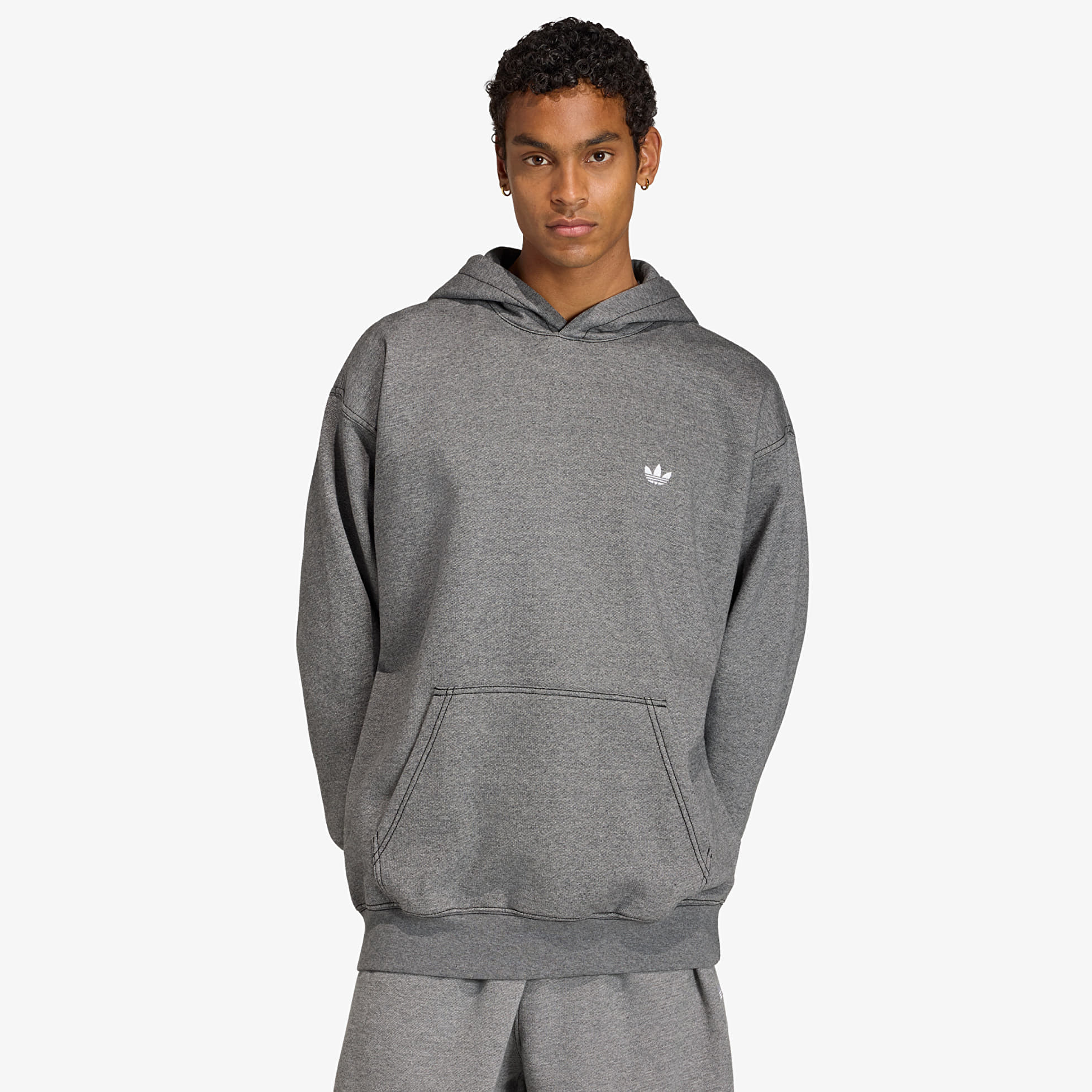Суитшърт adidas Ess Loose Hd Grey Four Mel S