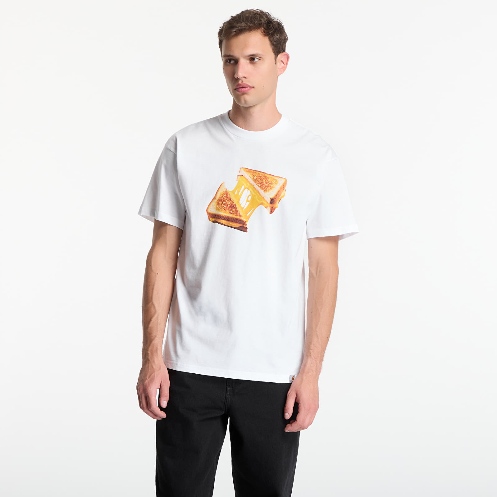T-skjorter for menn Carhartt WIP S/S Cheese Toast T-Shirt UNISEX White