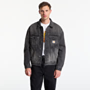Carhartt WIP Helston Jacket UNISEX Black Destroy Wash, Splatter