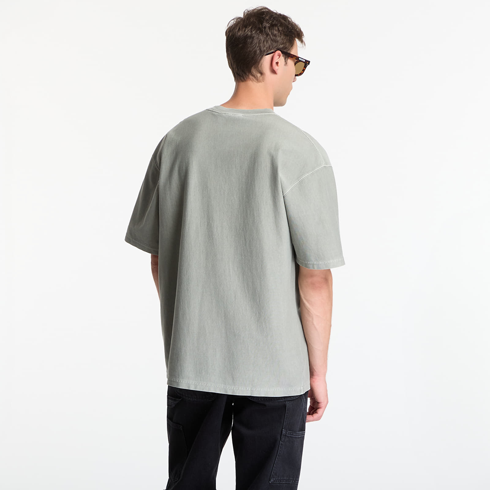 Majice T-shirt Carhartt WIP S/S Loose Pocket T-Shirt UNISEX Shady Green Garment Dyed