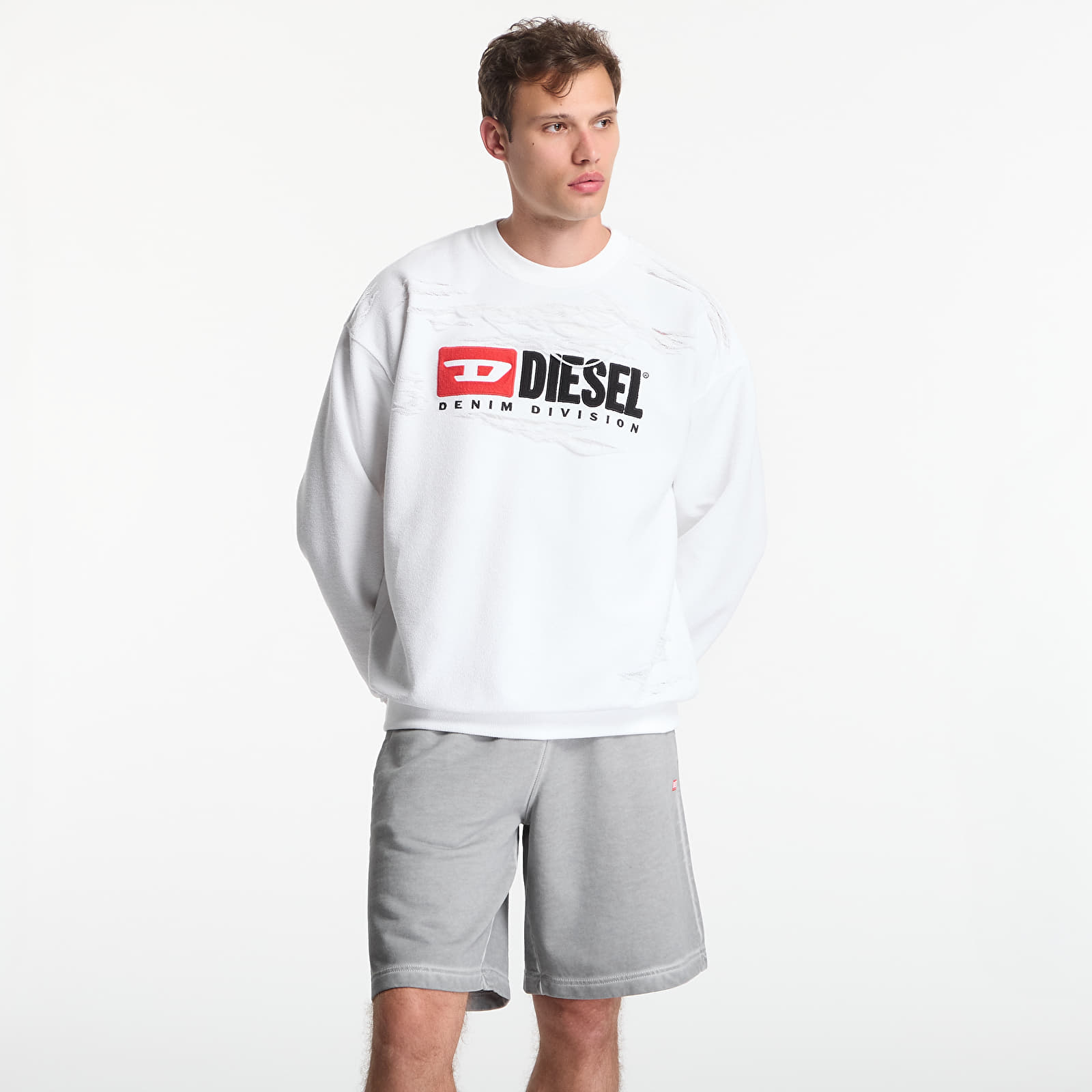 Men's hoodies Diesel S-Boxt-V1 Sweatshirt White