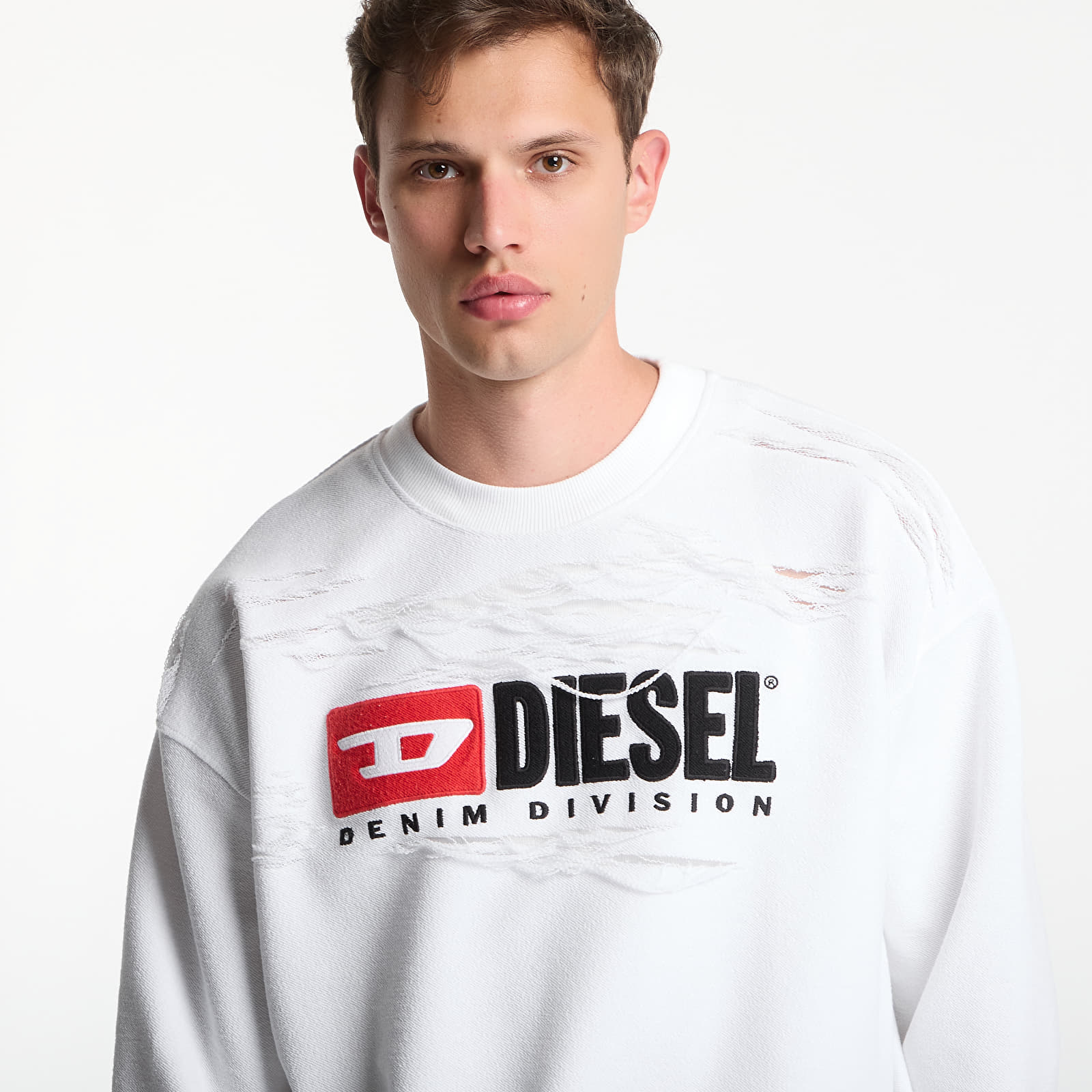 Men's hoodies Diesel S-Boxt-V1 Sweatshirt White