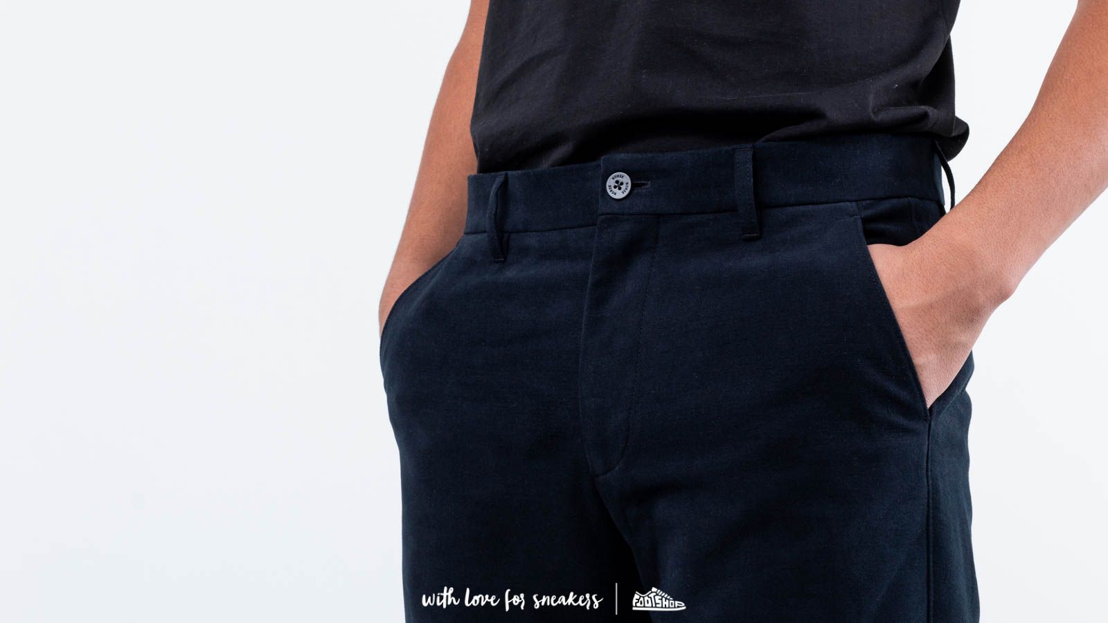 Pants Norse Projects Haga Brushed Moleskin Dark Navy
