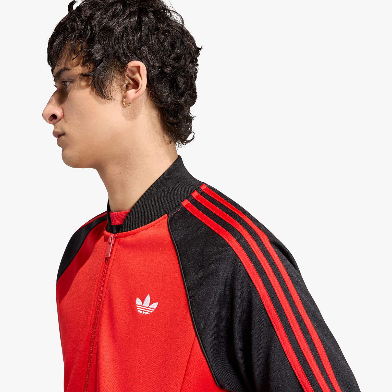 Mikinas ar kapuci un sporta krekli adidas Sst Tt Vivid Red