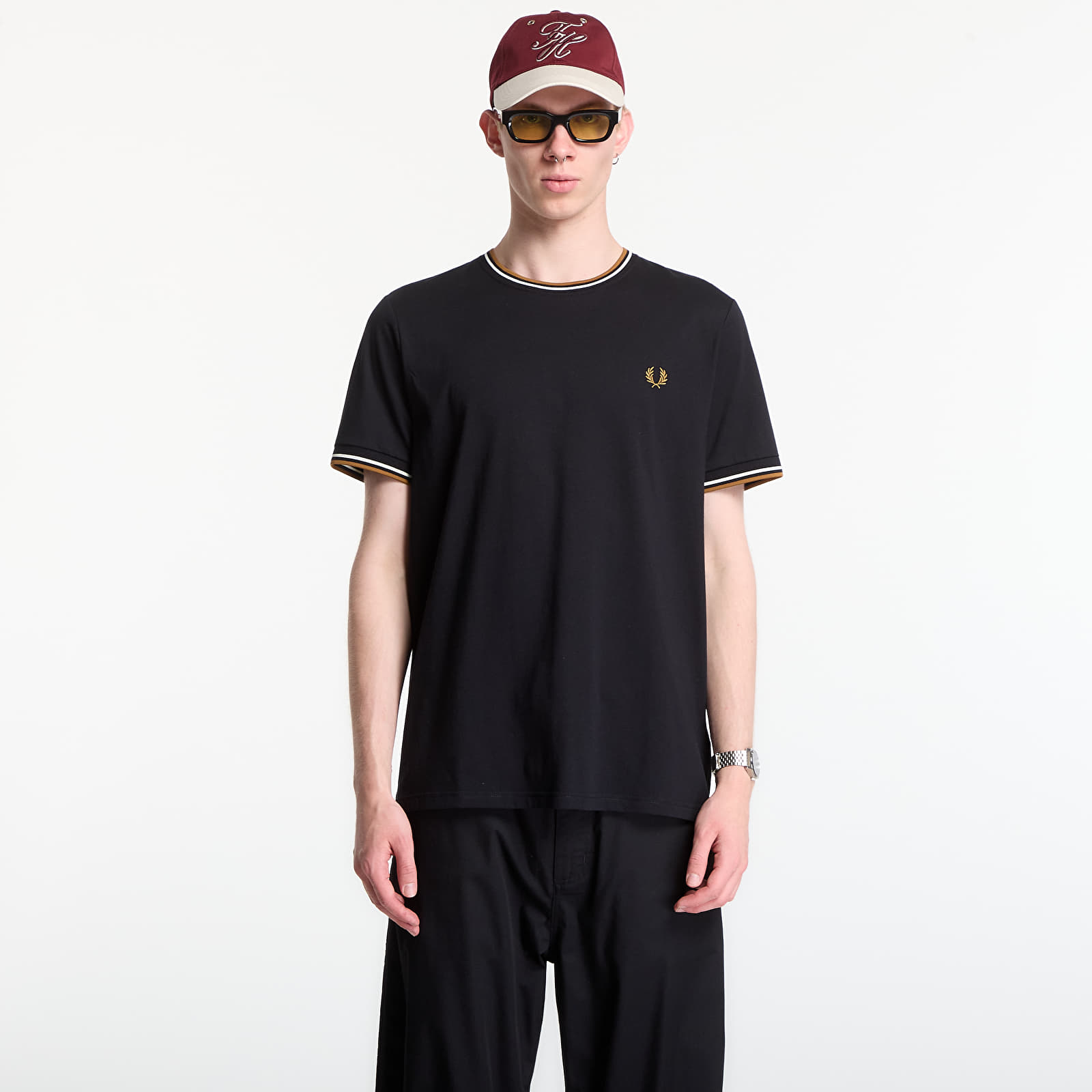 T-skjorter Fred Perry Twin Tipped T-Shirt Black