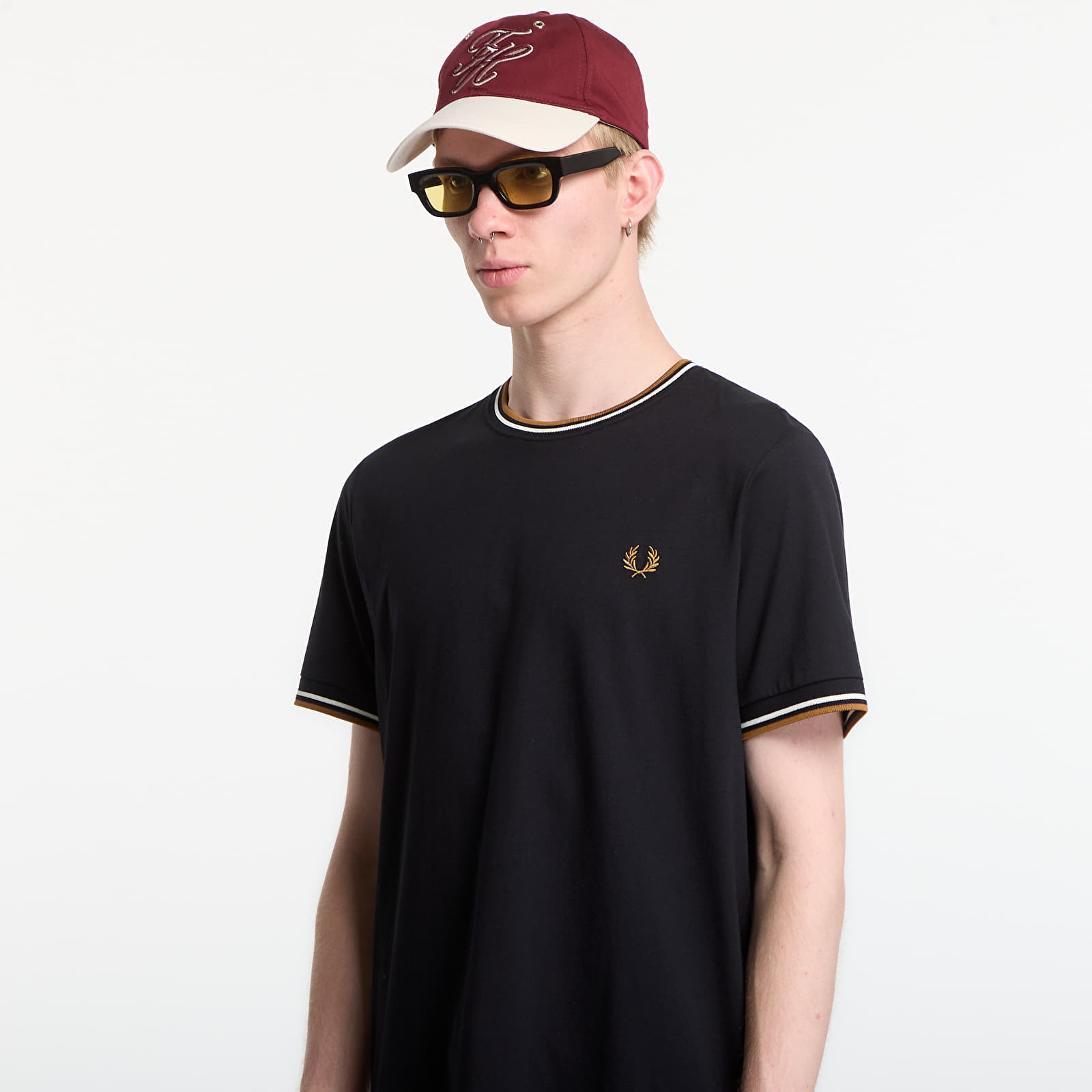 T-skjorter Fred Perry Twin Tipped T-Shirt Black