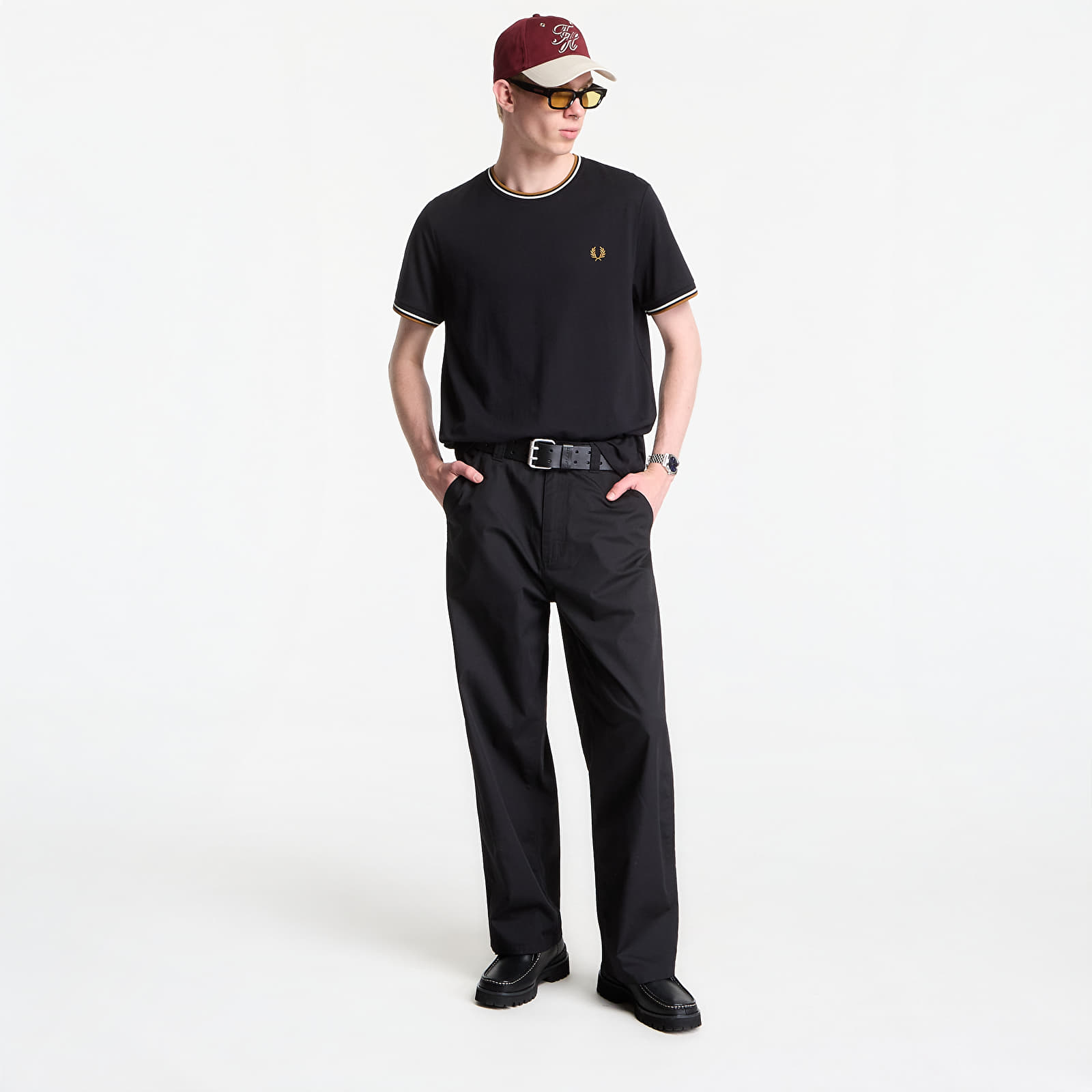 T-skjorter Fred Perry Twin Tipped T-Shirt Black
