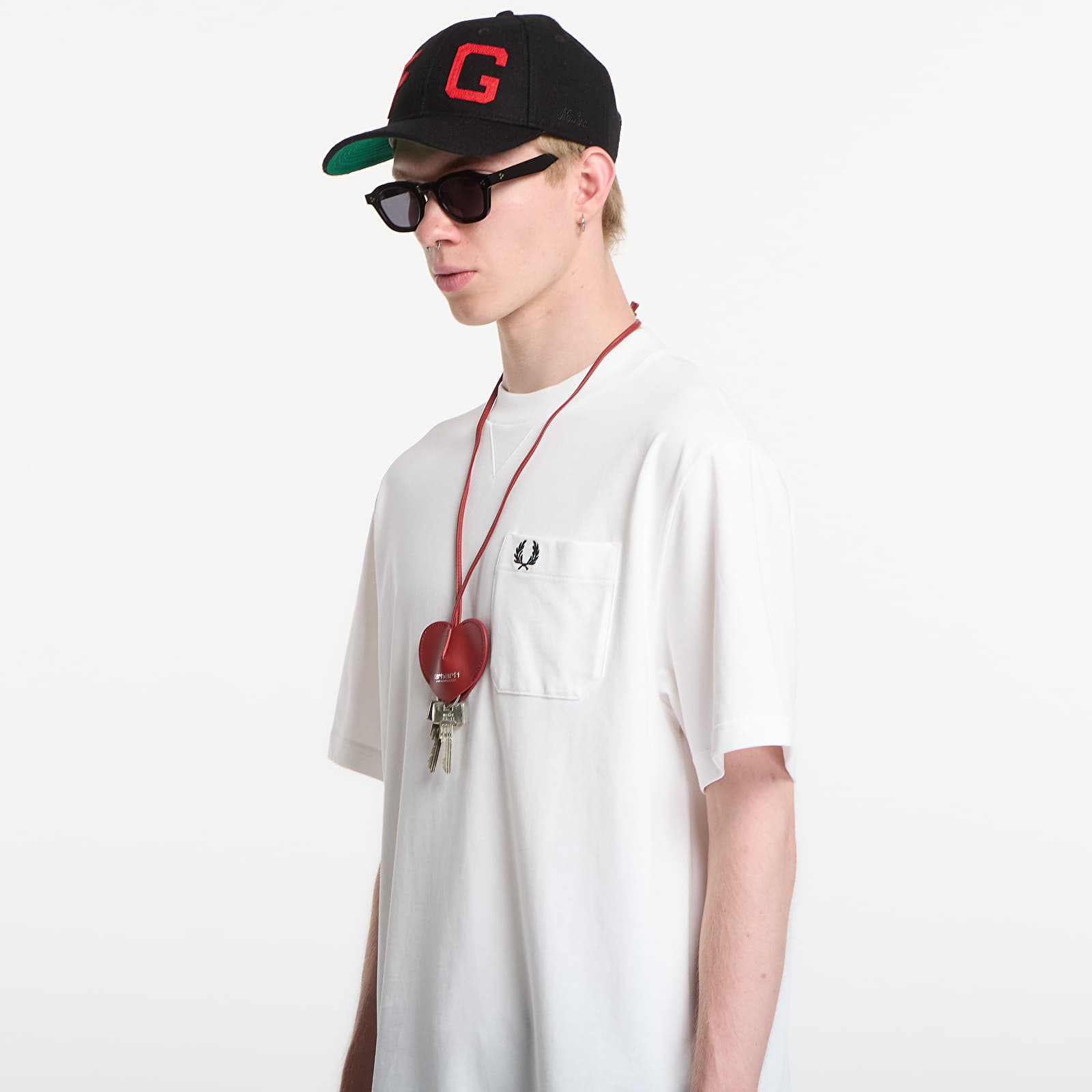 T-shirts Fred Perry Pocket Detail T-Shirt White