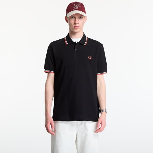 Marškinėliai Fred Perry Twin Tipped Fred Perry Shirt Black