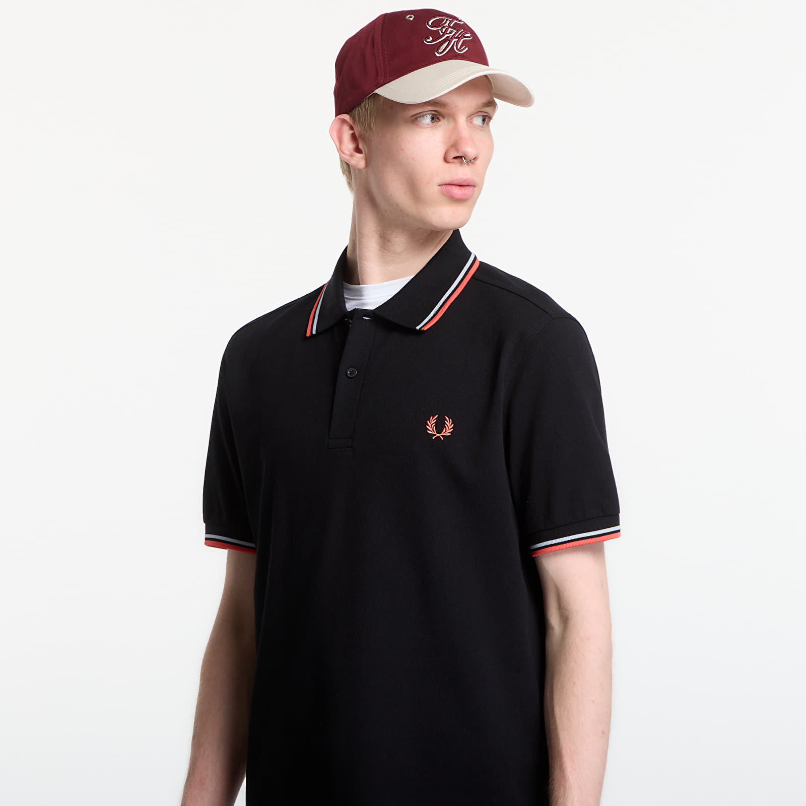 T-shirts Fred Perry Twin Tipped Fred Perry Shirt Black