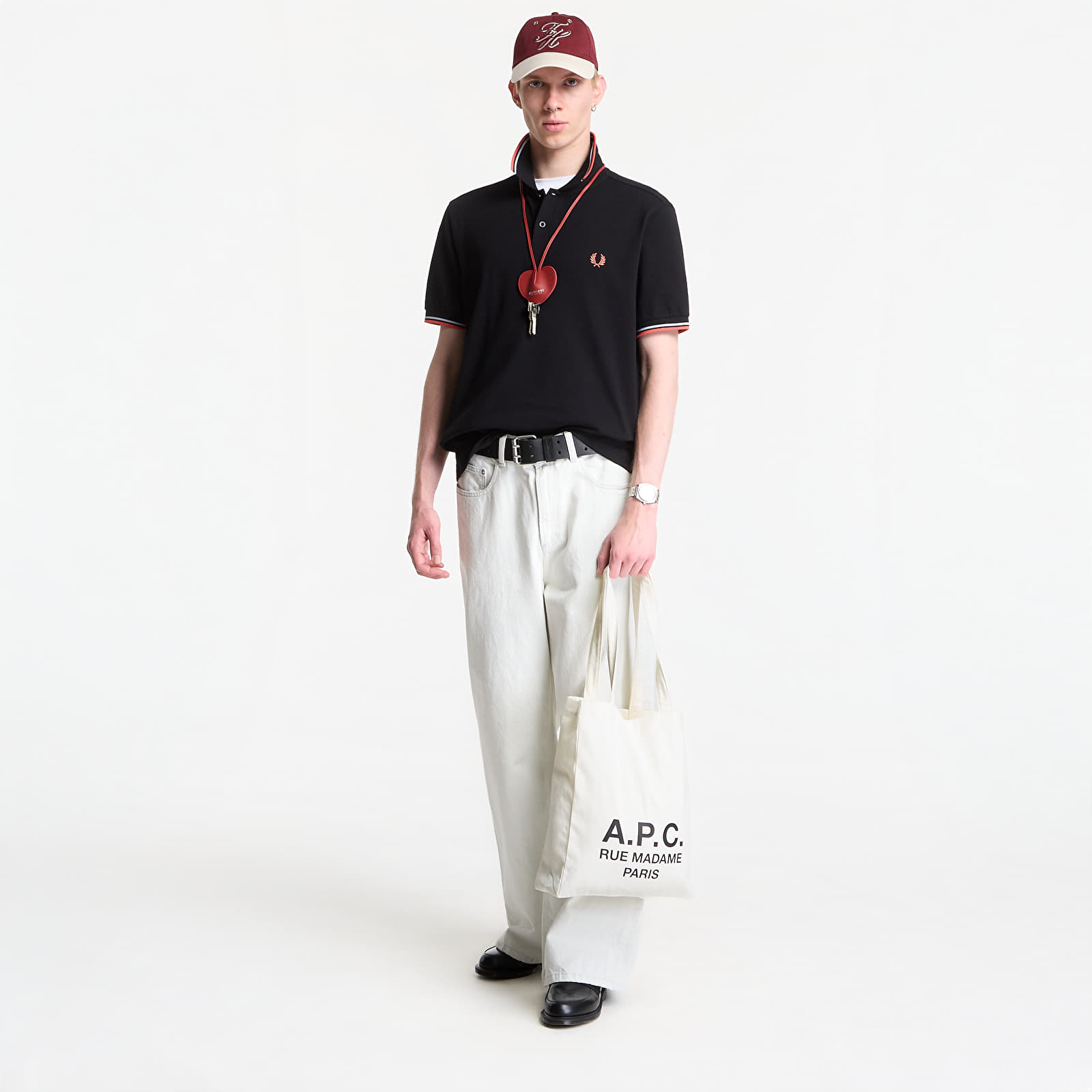 T-shirts Fred Perry Twin Tipped Fred Perry Shirt Black
