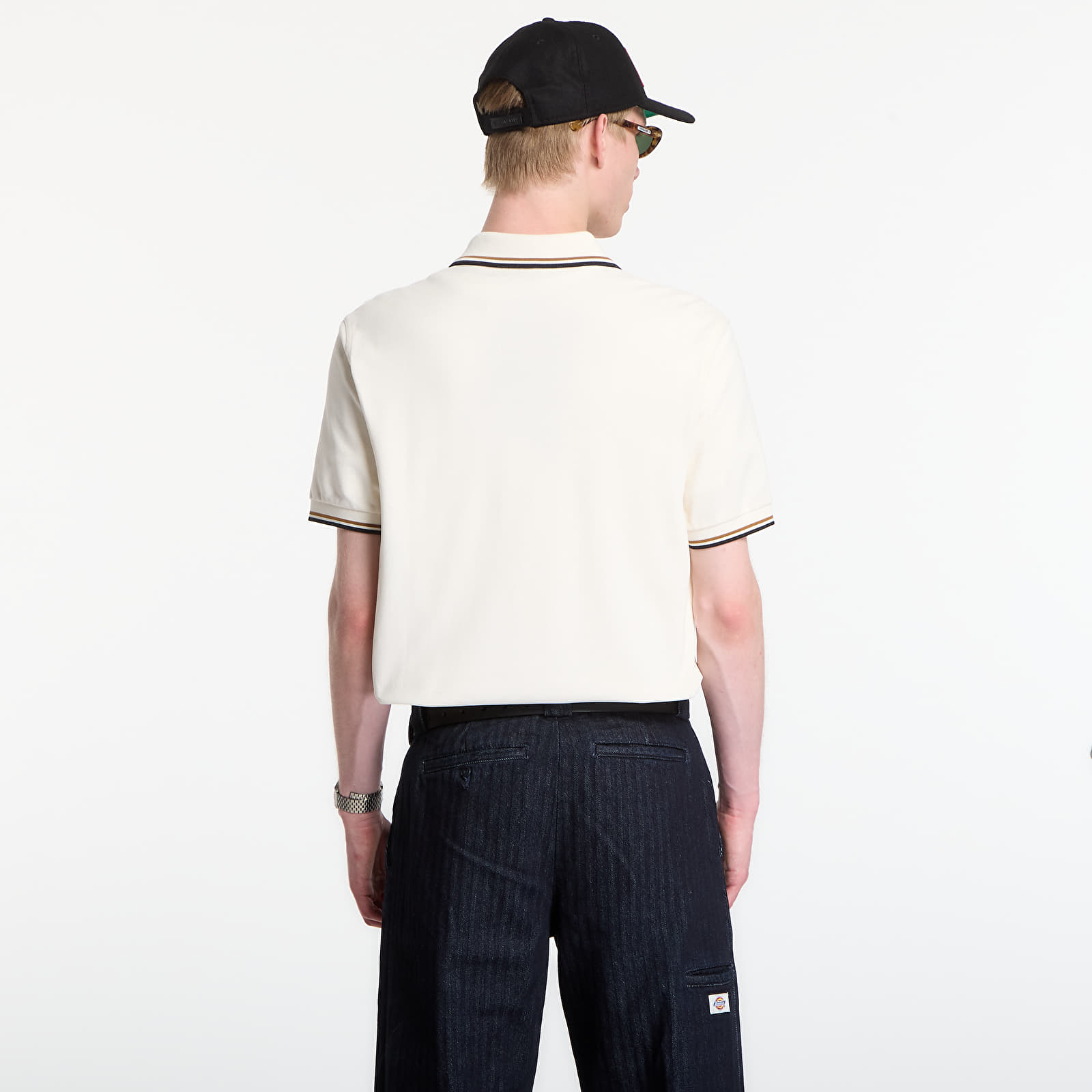 T-krekli Fred Perry Twin Tipped Fred Perry Shirt Ecru