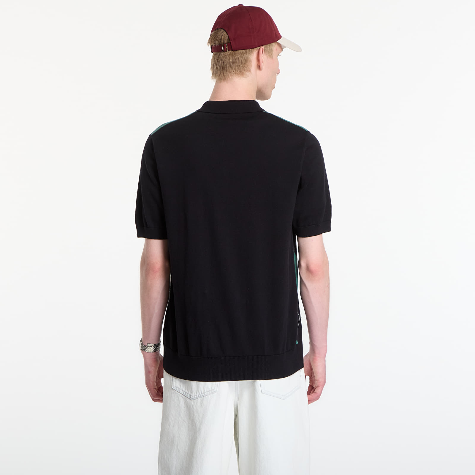 T-shirts Fred Perry Argyle Knitted Shirt Black