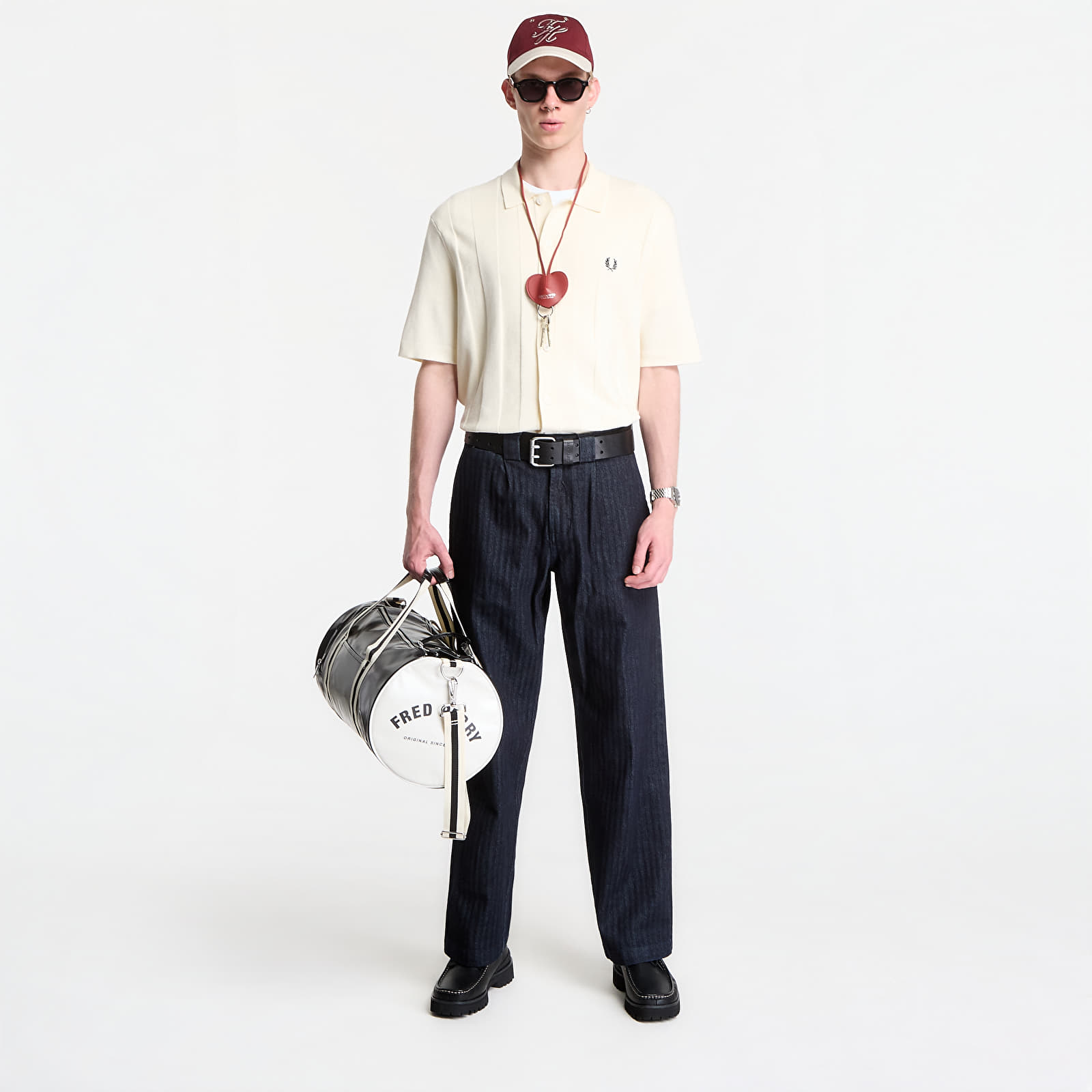 Skjorter Fred Perry Tonal Vertical Stripe Shirt ?