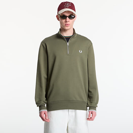 Толстовка Fred Perry Half Zip Sweatshirt Green