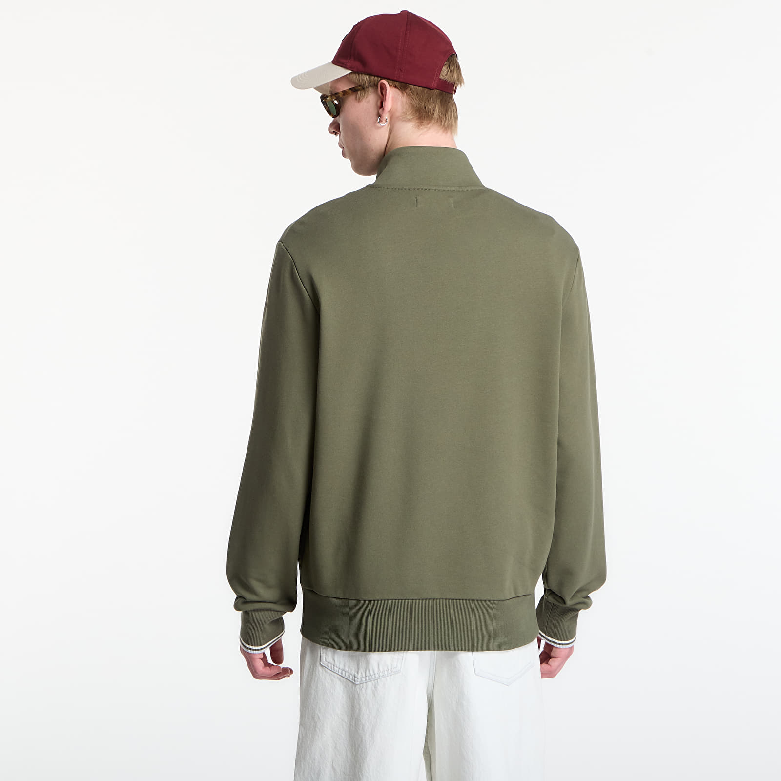 Puloverji   Fred Perry Half Zip Sweatshirt Green