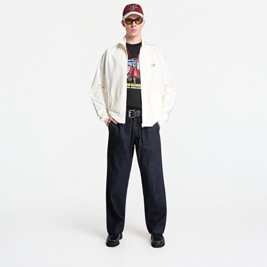 Fred Perry Contrast Tape Track Jacket Ecru | Footshop
