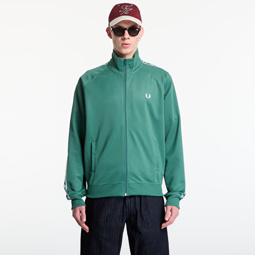 Толстовка Fred Perry Contrast Tape Track Jacket Green