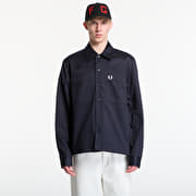 Fred Perry Twill Overshirt Navy
