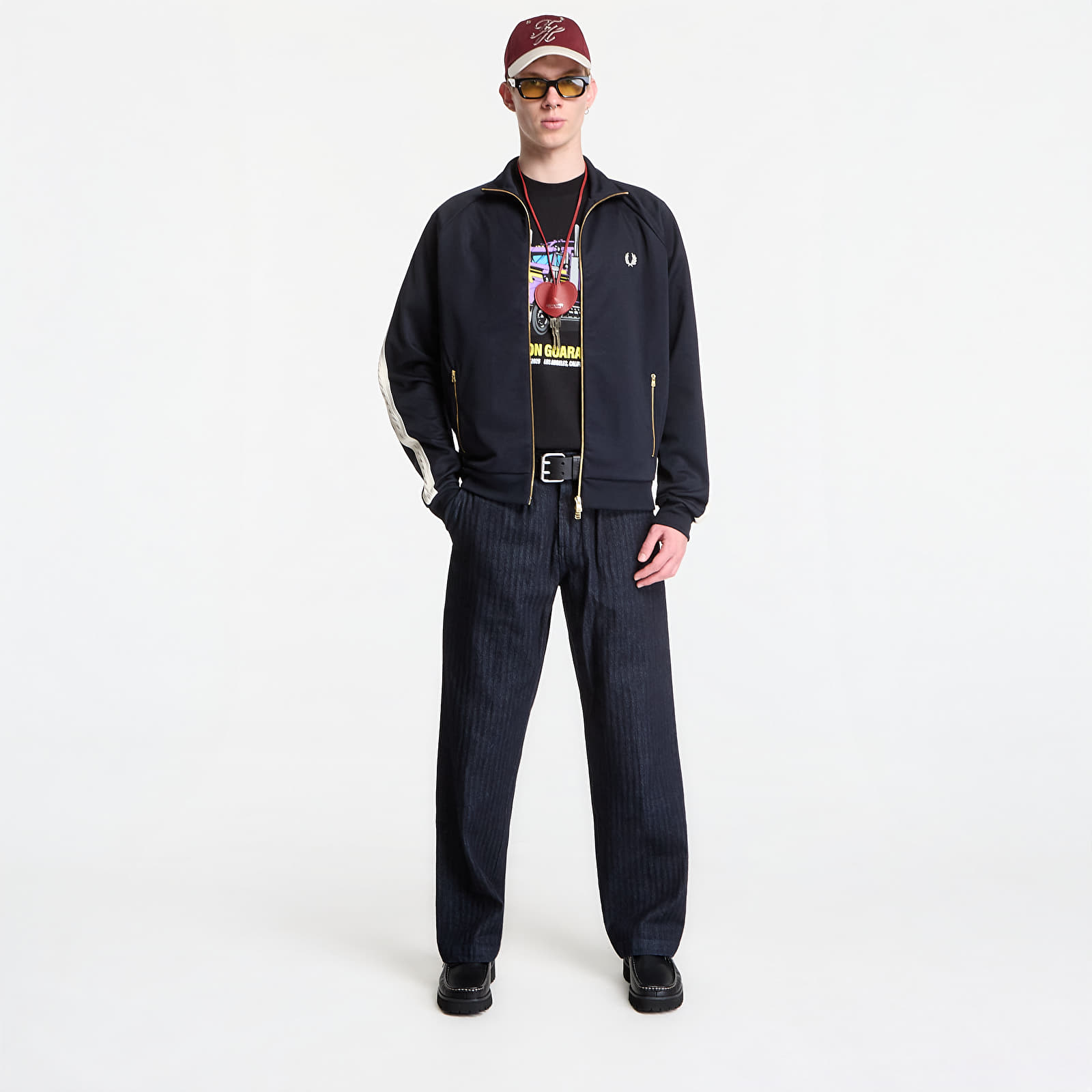 Регланы и толстовки Fred Perry Cable Taped Track Jacket ?