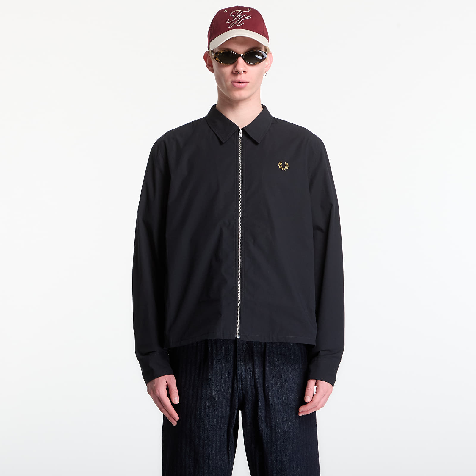 Overshirt Fred Perry Poplin Overshirt Black