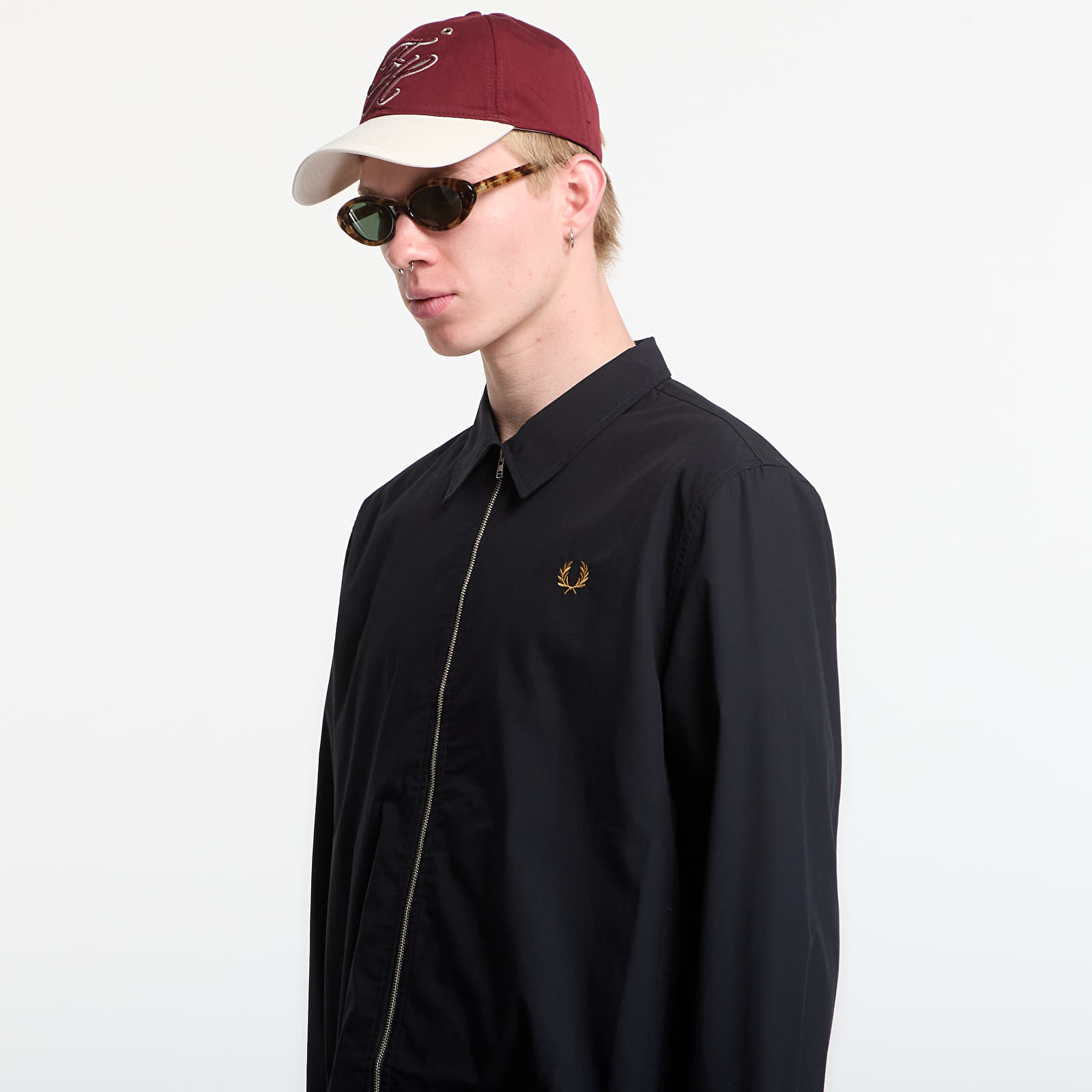 Overshirt Fred Perry Poplin Overshirt Black