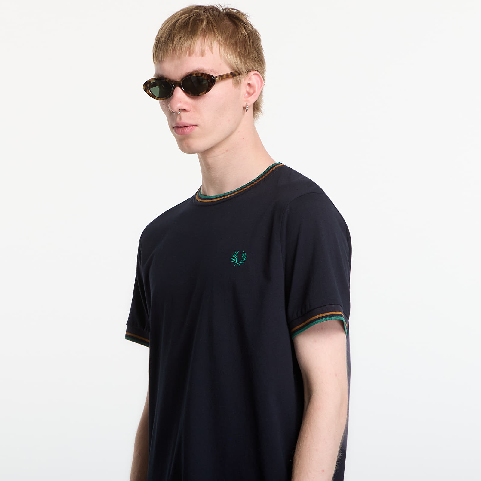Majice i košulje Fred Perry Twin Tipped T-Shirt Navy
