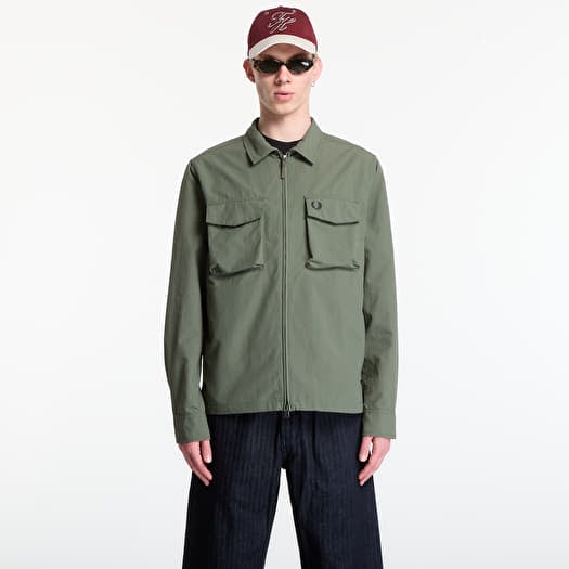 Fred Perry Ripstop Pocket Overshirt Green