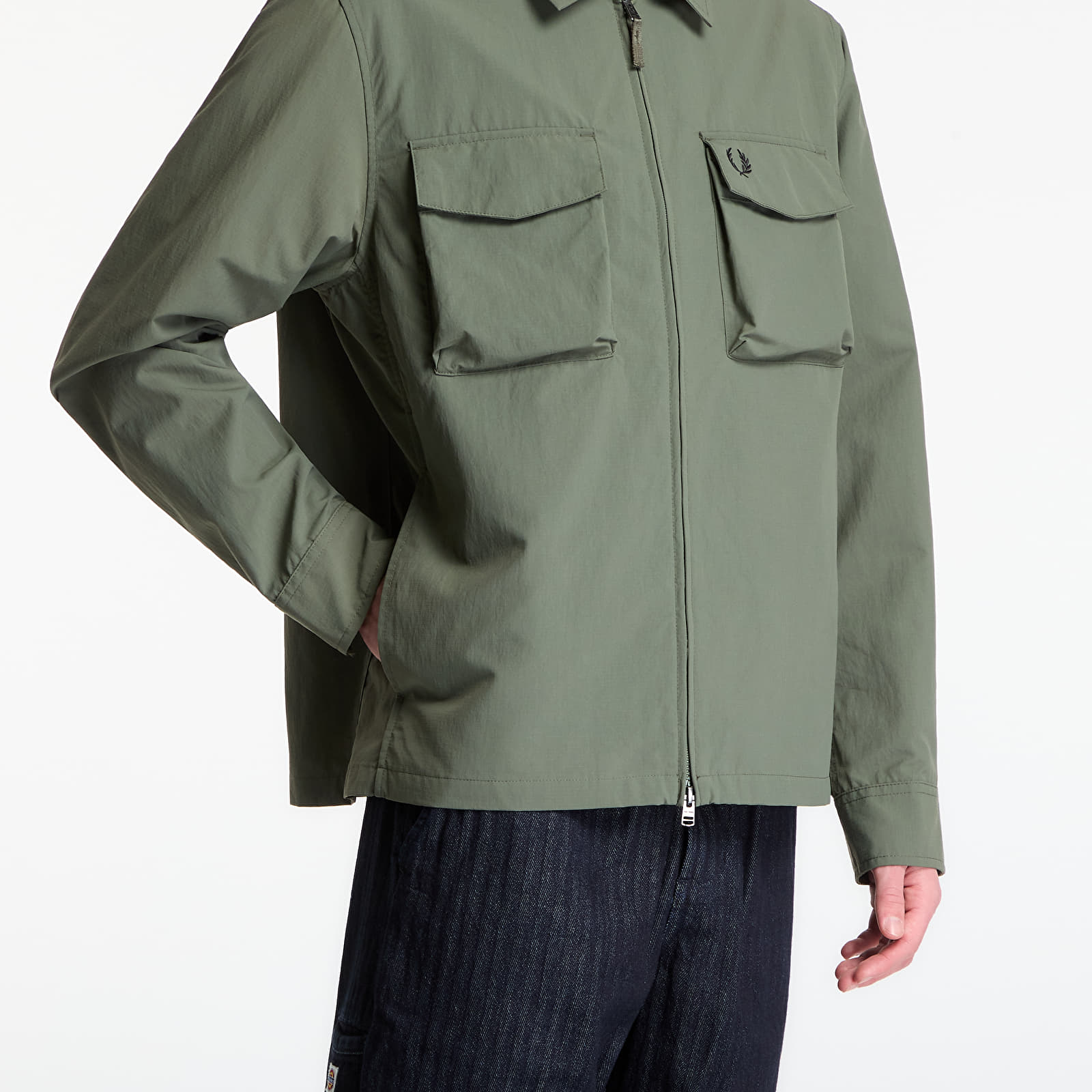 Overshirt Fred Perry Ripstop Pocket Overshirt Green