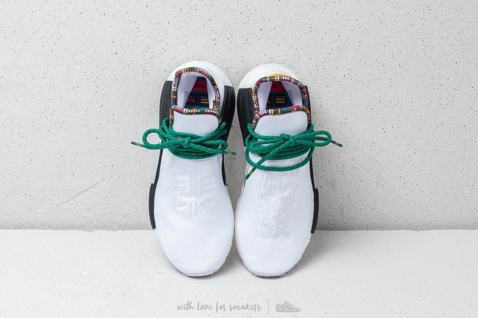Muške tenisice adidas x Pharrell Williams "Inspiration" Hu NMD Ftw White/ Bold Green-Bright Yellow
