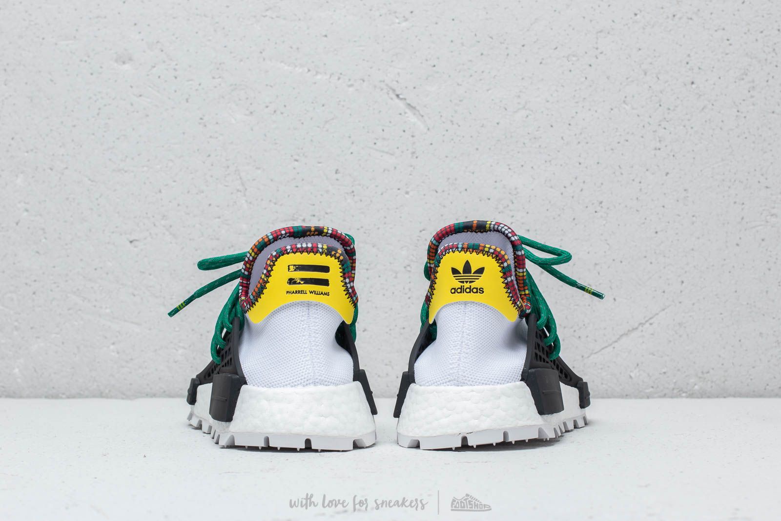 Adidas by pharrell williams solarhu nmd white bright green y yellow shop