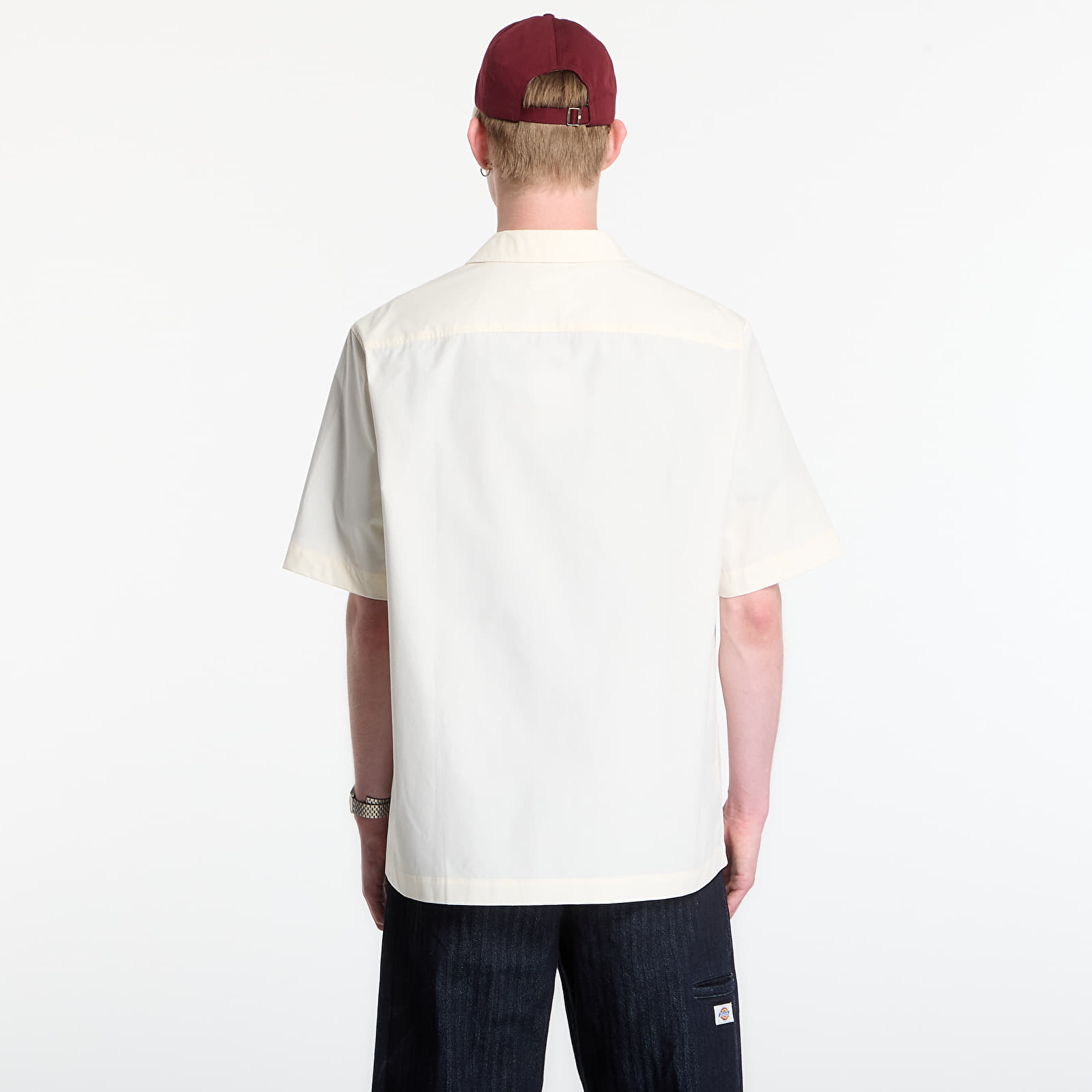 Skjorter Fred Perry Placement Print Revere Shirt Ecru