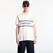 Fred Perry Fred Perry Graphic Polo Shirt Ecru