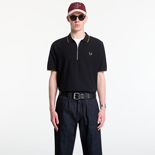 Футболка Fred Perry Crepe Pique Polo Shirt Black