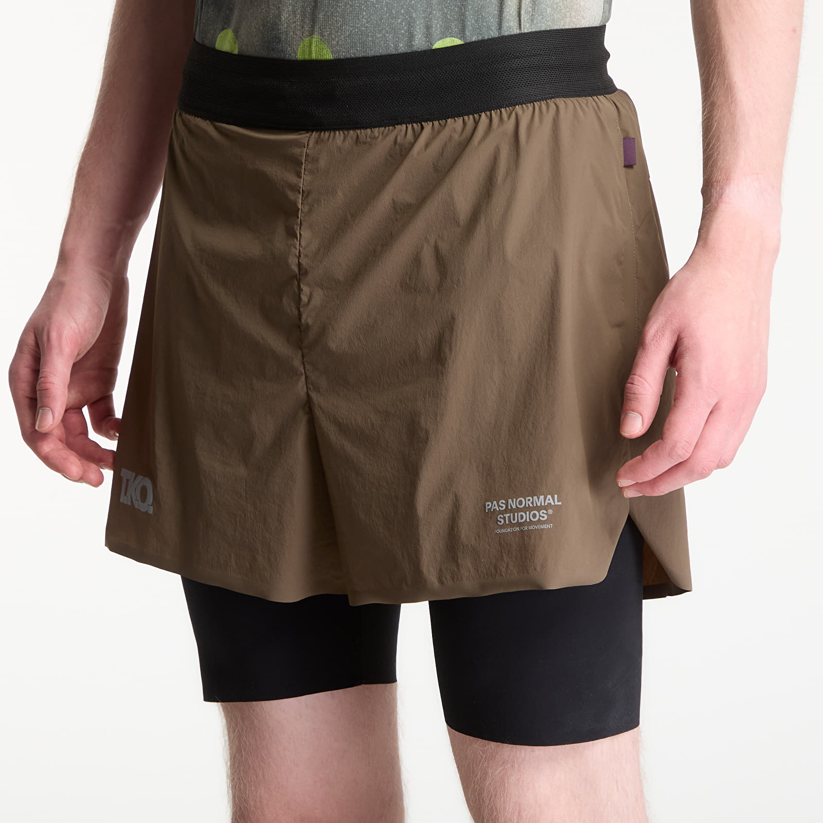 Miesten shortsit Pas Normal Studios x Salomon T.K.O. Balance 2-In-1 Shorts Dark Stone