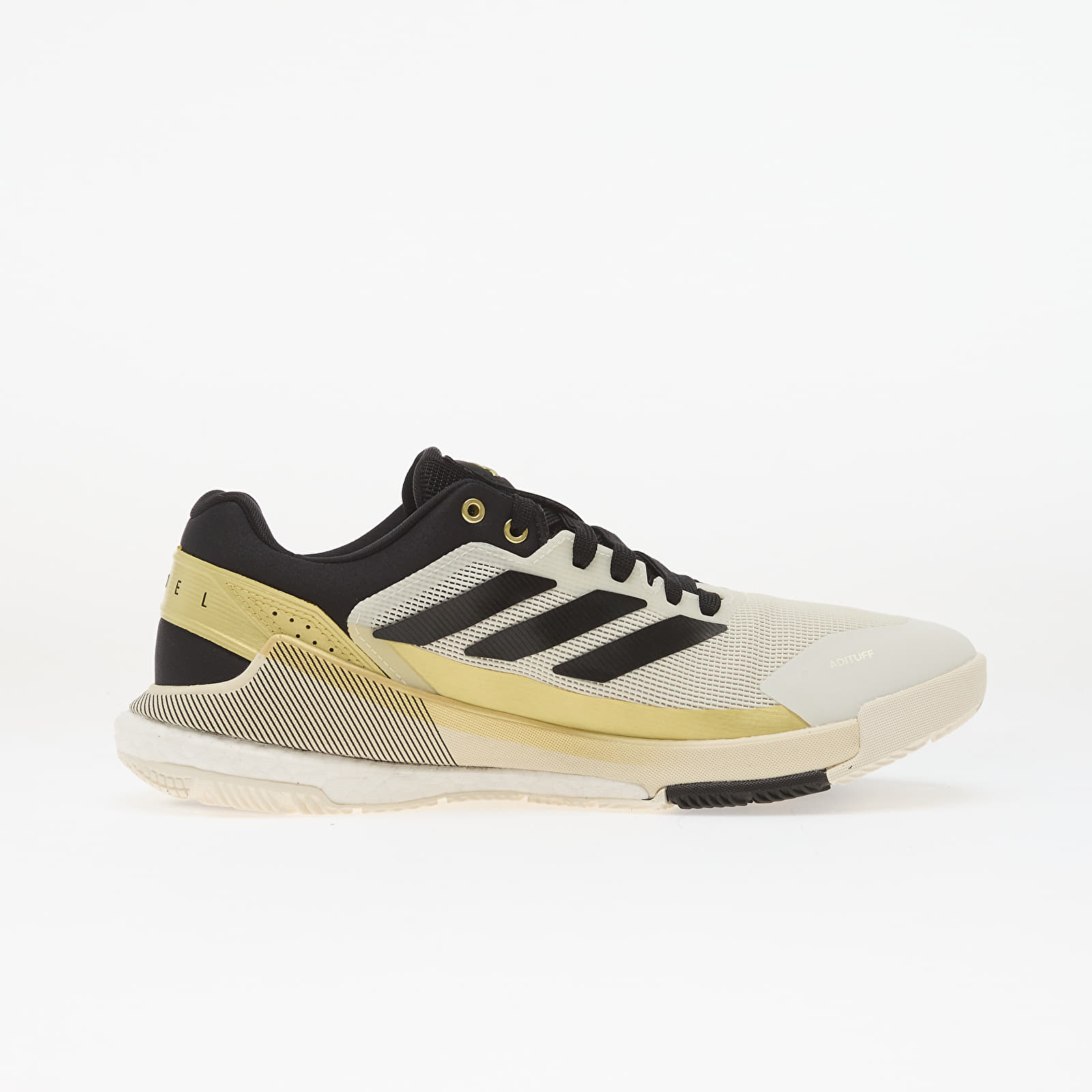Herren Sneaker und Schuhe adidas Crazyquick Boost Padel Off White/ Core Black/ Gold Met.