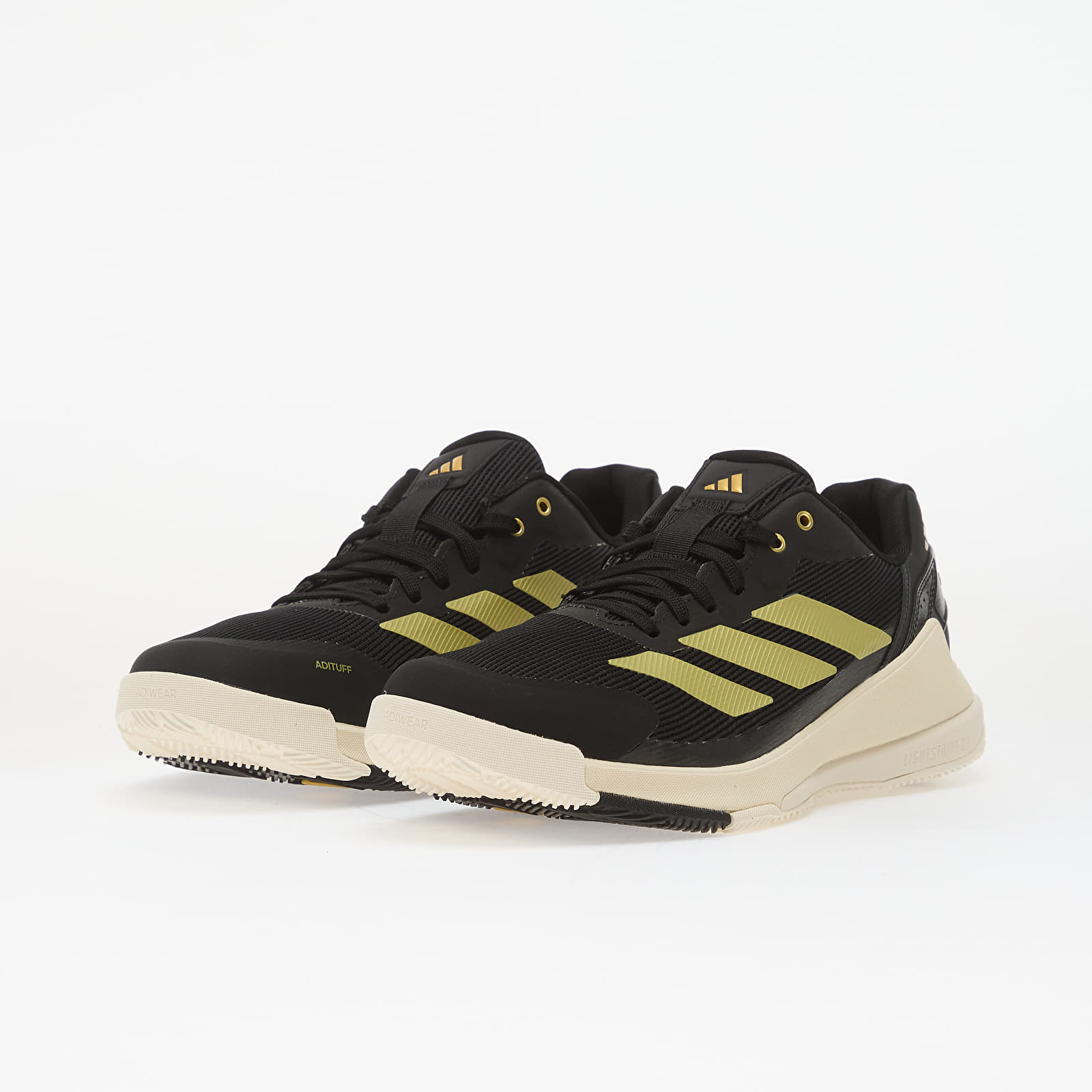 Herren Sneaker und Schuhe adidas Crazyquick Ls Padel M Off White/ Core Black/ Gold Met.